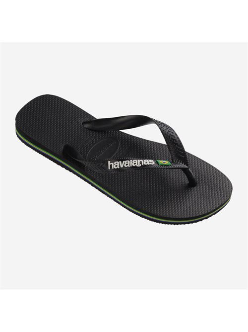 Infradito uomo Logo colore black HAVAIANAS | BRASIL LOGOBLACK BLACK
